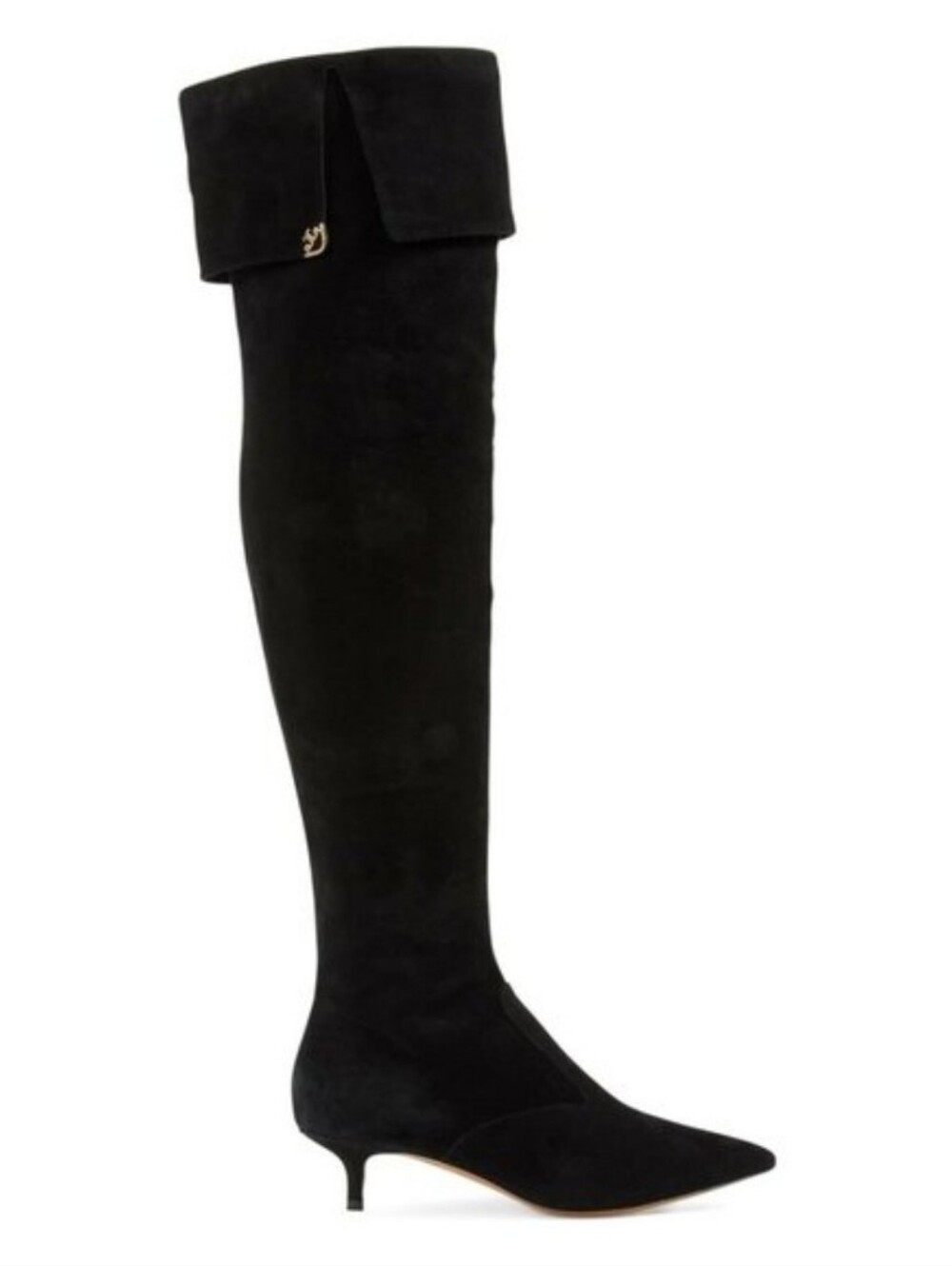 Tory Burch Elizabeth Black Suede Over The Knee Boots Size 7